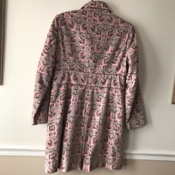 Velvet Retro Style Trench Coat - Picture 7 of 8